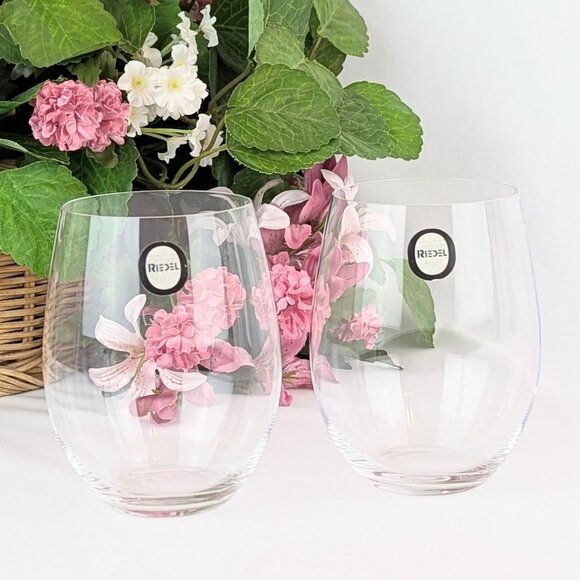 Set of 2 Riedel O Wine Tumblers Cabernet Merlot 21oz Premium Lead-Free Crystal - Picture 2 of 8